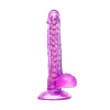 Реалистичный фаллоимитатор A-Toys by TOYFA Celiam, TPE, фиолетовый, 20,5 см