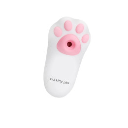 Вибратор с вакуумной стимуляцией OTOUCH Cici Kitty Plus, силикон, белый, 10,3 см