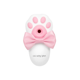 Вибратор с вакуумной стимуляцией OTOUCH Cici Kitty Plus, силикон, белый, 10,3 см