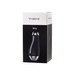 Мастурбатор нереалистичный Nalone Bling, TPE, чёрный, 19,8 см