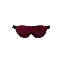Маска Pecado BDSM, с бахромой, натуральный велюр, бордовая