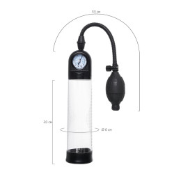 Механическая помпа для пениса Sexus Men Training Roald, ABS-пластик, черный, 61 см