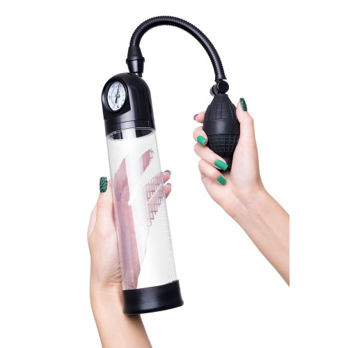 Механическая помпа для пениса Sexus Men Training Roald, ABS-пластик, черный, 61 см