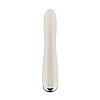 Вибратор для точки G  с ротацией Satisfyer Spinning Vibe 1, силикон, бежевый, 17,8 см