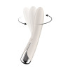 Вибратор для точки G  с ротацией Satisfyer Spinning Vibe 1, силикон, бежевый, 17,8 см