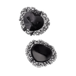 Пэстис Erolanta Gisele, в форме сердец, с кружевом, черный