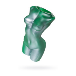 Подставка под сувенирную продукцию "Женское тело" серебренный, зеленый