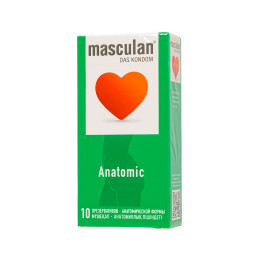 Презервативы Masculan, Anatomic №10, анатомической формы, 5,3 см, 18,5 см, 10 шт