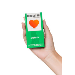 Презервативы Masculan, Anatomic №10, анатомической формы, 5,3 см, 18,5 см, 10 шт