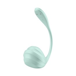 Виброяйцо Satisfyer Smooth Petal Connect App, мятное, 6,5 см