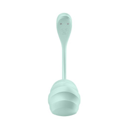 Виброяйцо Satisfyer Smooth Petal Connect App, мятное, 6,5 см