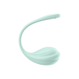 Виброяйцо Satisfyer Smooth Petal Connect App, мятное, 6,5 см