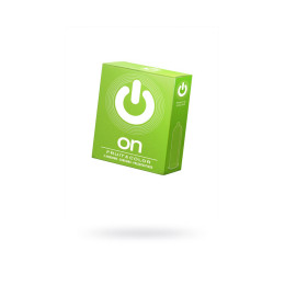 Презервативы On, fruit, color, цветные, аромат, 18 см, 5,4 см, 3 шт.