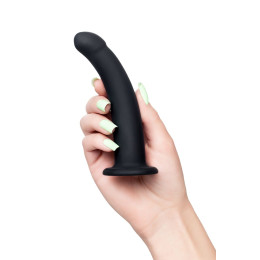 Анальный фаллоимитатор POPO Pleasure by TOYFA Serpens с изгибом S, силикон, черный, 13 см