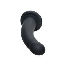 Анальный фаллоимитатор POPO Pleasure by TOYFA Serpens с изгибом S, силикон, черный, 13 см