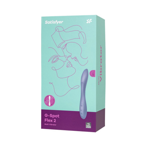 Стимулятор точки G с фиксацией формы Satisfyer G-Spot Flex 2, сиреневый, 19,5 см