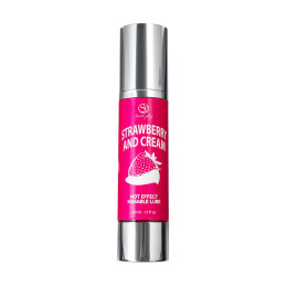 Массажное масло 2 в 1 SECRET PLAY, с разогревающим эффектом, со вкусом клубники и сливок, 50 мл