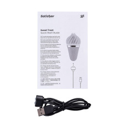 Вибромассажер Satisfyer layons Sweet Treat, силикон, черный, 10,4 см.