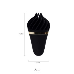 Вибромассажер Satisfyer layons Sweet Treat, силикон, черный, 10,4 см.