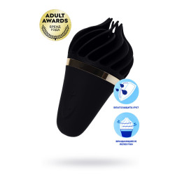 Вибромассажер Satisfyer layons Sweet Treat, силикон, черный, 10,4 см.