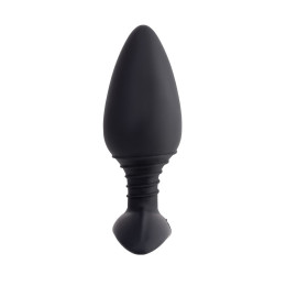Анальная втулка LOVENSE Hush (L), силикон, черная, 12,1 см