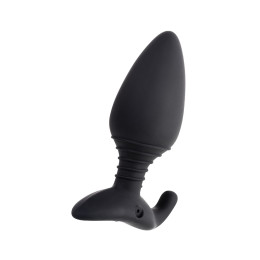 Анальная втулка LOVENSE Hush (L), силикон, черная, 12,1 см