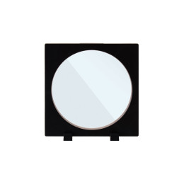 Рамка для выкладки прозрачная с черным кантом под подставку 16*16