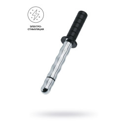 Фаллоимитатор с электростимуляцией Mystim Mighty Merlin, хирургическая сталь, серебряный, 28 см