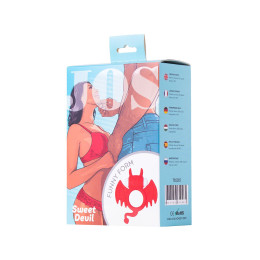 Эрекционное кольцо на пенис JOS SWEET DEVIL, силикон, красный, 8,5 см