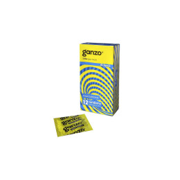 Презервативы Ganzo, classic, классические, латекс, двойная смазка, 18,5 см, 5,2 см, 12 шт.