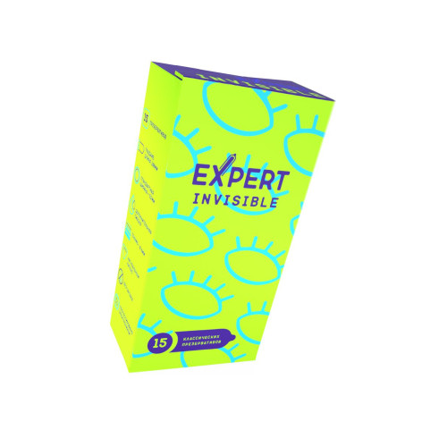 Презервативы EXPERT Invisible, ультратонкие, 15 шт