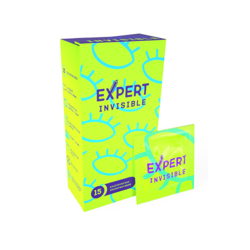 Презервативы EXPERT Invisible, ультратонкие, 15 шт