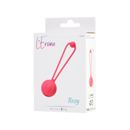 Вагинальный шарик L'Eroina Rosy, силикон, красный, 10,5 см