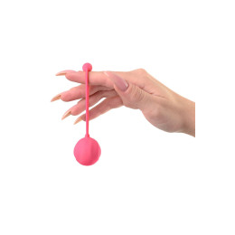 Вагинальный шарик L'Eroina Rosy, силикон, красный, 10,5 см