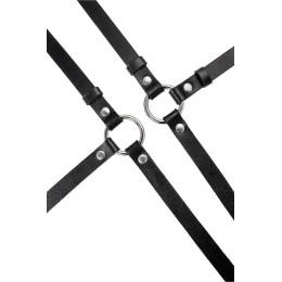 Портупея Pecado BDSM, «Осанка», натуральная кожа, чёрная