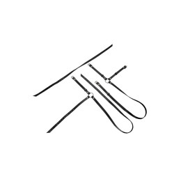 Портупея Pecado BDSM, «Осанка», натуральная кожа, чёрная