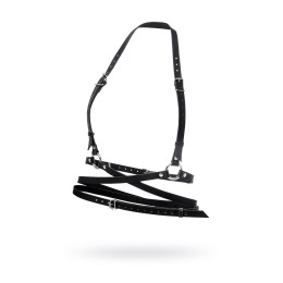 Портупея Pecado BDSM, «Осанка», натуральная кожа, чёрная