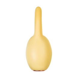 Вибратор Штучки-Дрючки, Mr. Bunny, желтый, силикон, 9,2 см