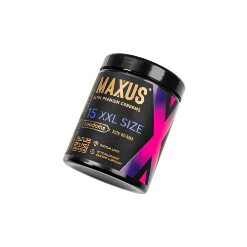 Презервативы Maxus XXL, латекс, увеличенный размер 15 шт.