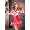 Костюм медсестры Candy Girl Gesabelle (платье,перчатки,стринги,чулки,чокер,головной убор,банты, OS