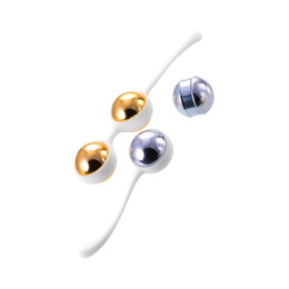 Вагинальные шарики Nalone Yany, металл, синие, 15,5 см