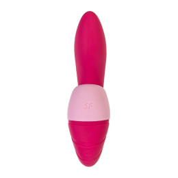 Вибратор Satisfyer Supernova, с вакуум-волновым стимулятором, силикон, красный, 16,9 см