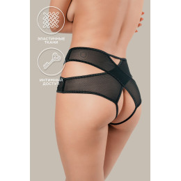 Эротические трусики Waname Liberty с высокой посадкой черные (46-48)