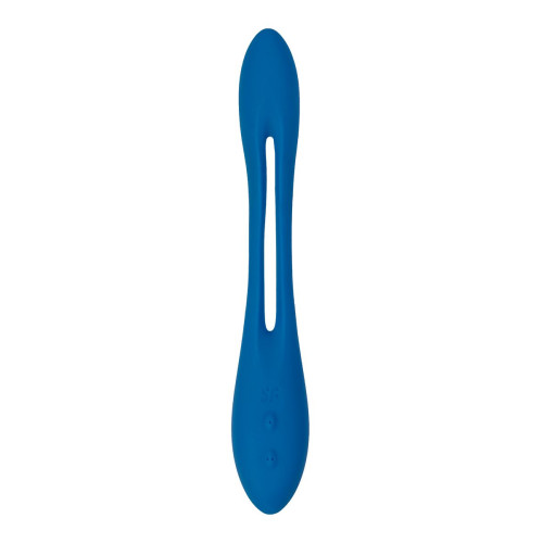 Гибкий вибратор с фиксацией формы Satisfyer Elastic Game, синий, 20 см