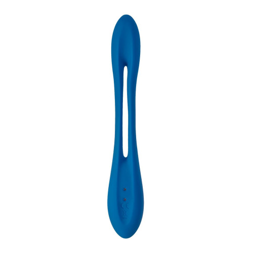 Гибкий вибратор с фиксацией формы Satisfyer Elastic Game, синий, 20 см