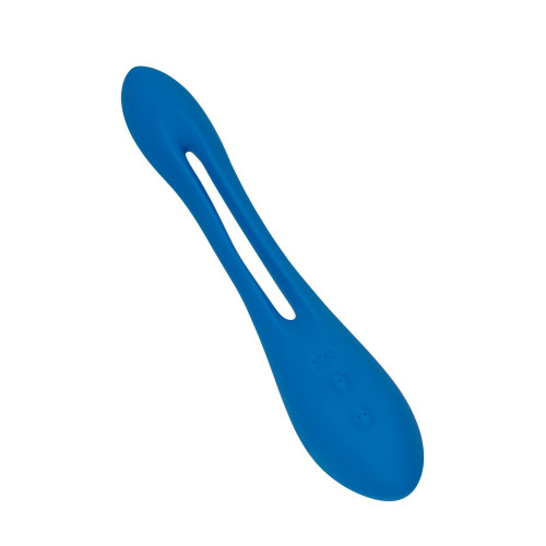 Гибкий вибратор с фиксацией формы Satisfyer Elastic Game, синий, 20 см