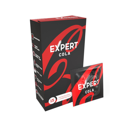 Презервативы EXPERT Cola, аромат Колы, 15 шт