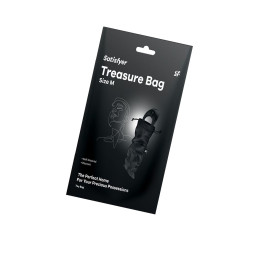 Мешочек Satisfyer Treasure Bag для хранения игрушек M, черный, 24*12 см