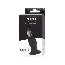 Анальная втулка POPO Pleasure by TOYFA Gemini β, TPE, черная, 12,4 см
