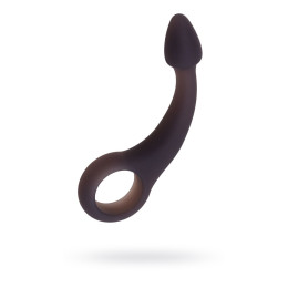 Анальная втулка Seven Creations, силикон, черная, 13,6 см.